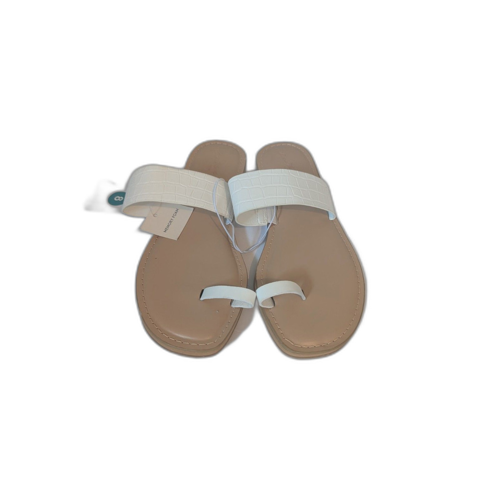Women's Universal Thread Juno Sandals White Size 8 - Picture 6 of 6